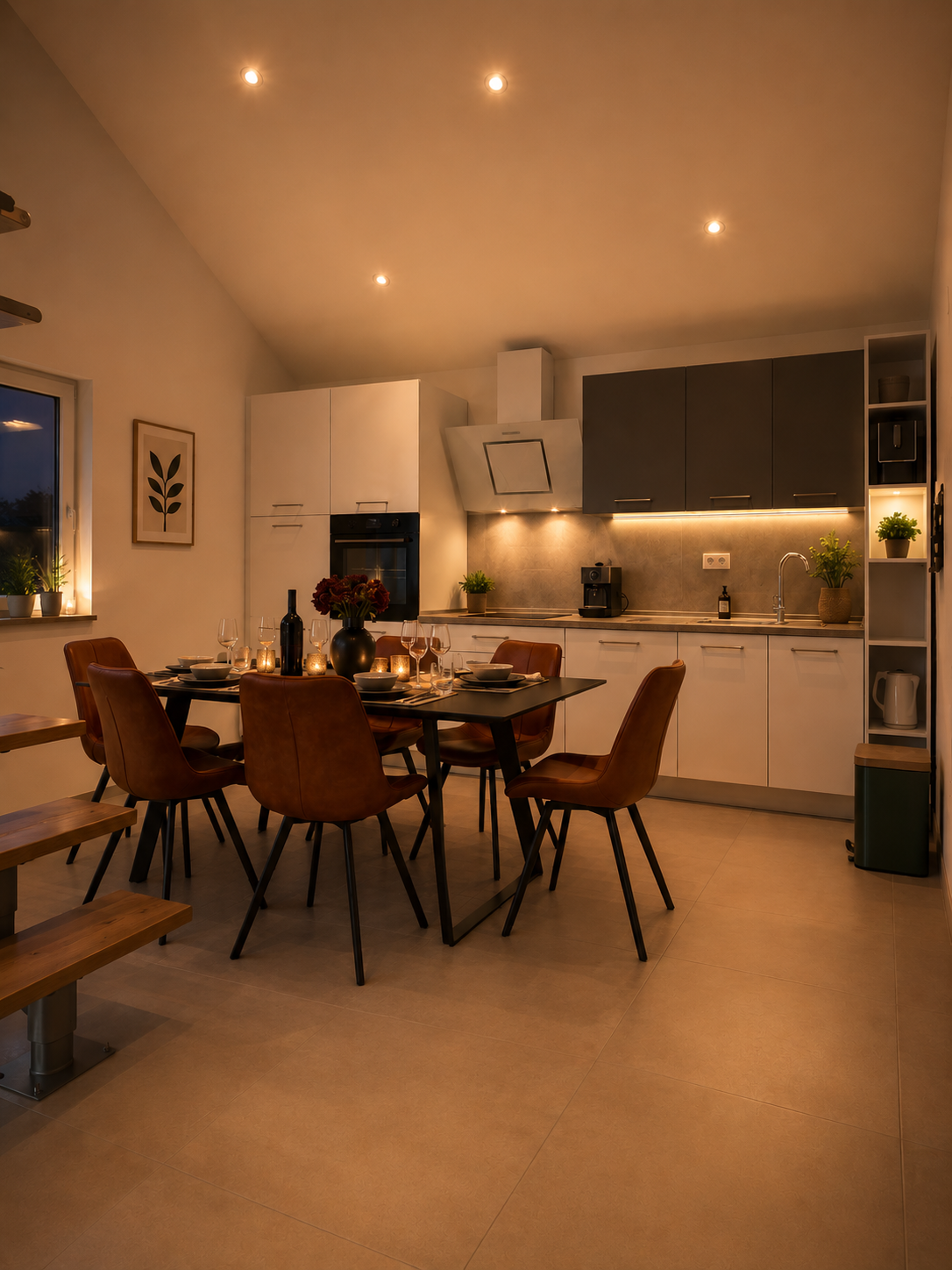 Apartment No2 – Penthouse mit Meerblick, Wohnbereich und Terrasse