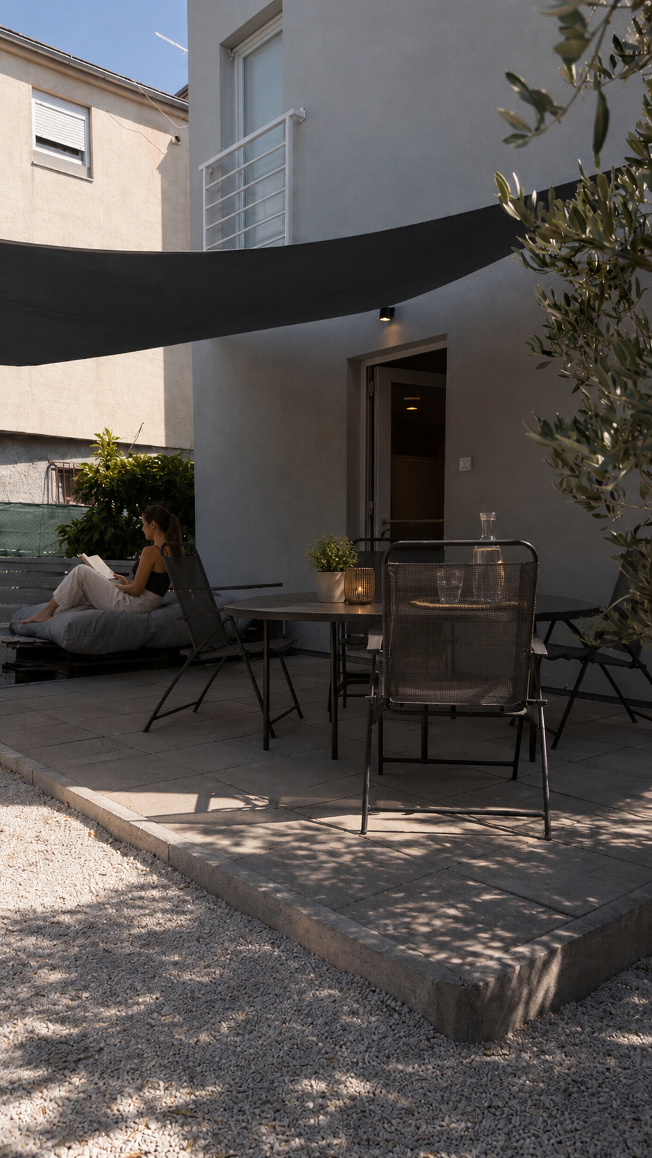 Apartment No3 – Ferienhaus mit Terrasse und Meerblick